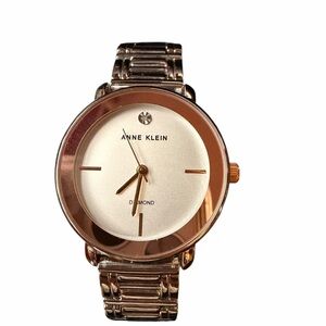 Anne Klein Two-Tone Gold and Silver Watch